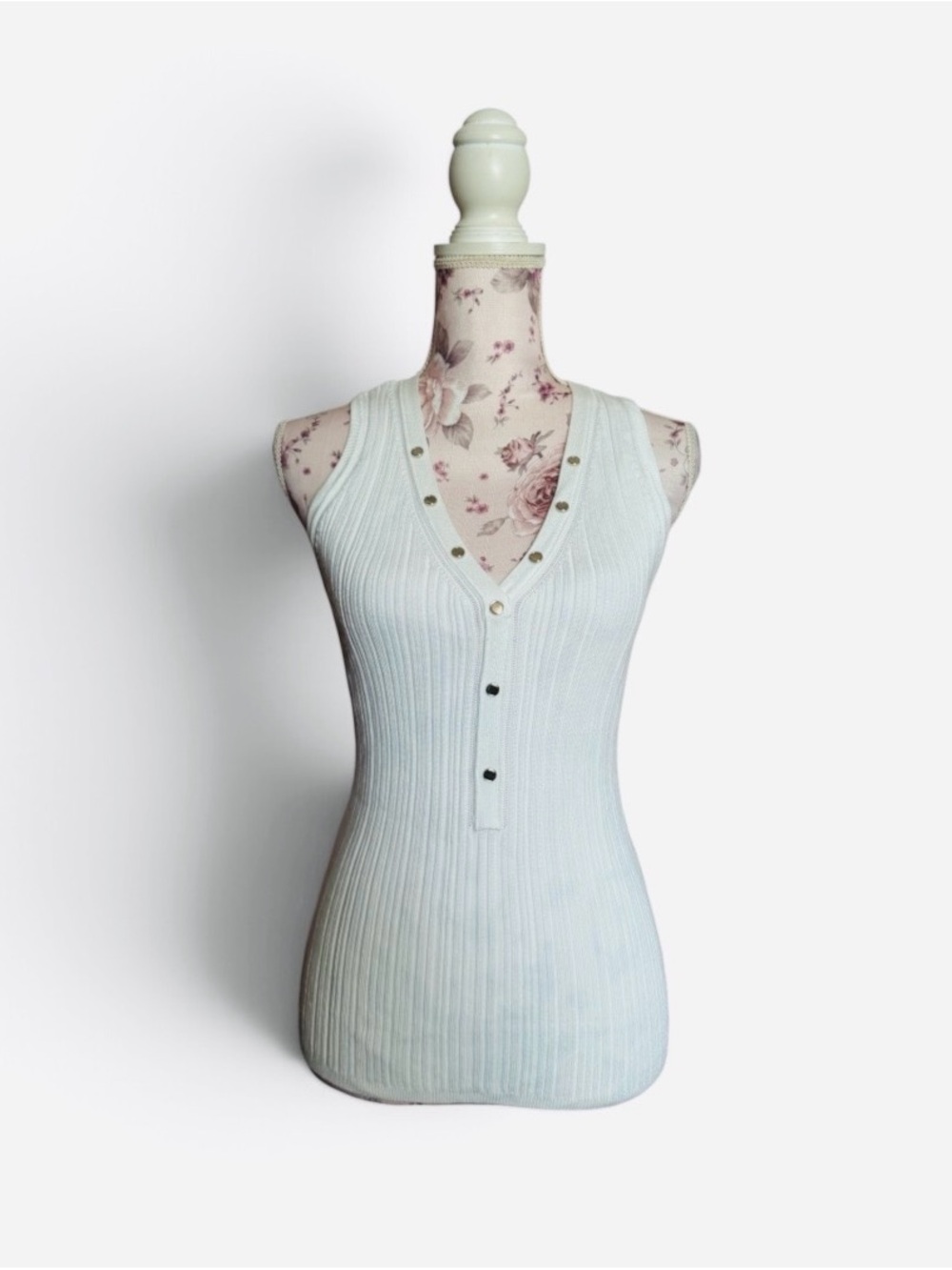 Whbm white Sleeveless Ribbed Tank - Picture 2 of 4